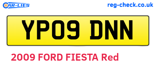 YP09DNN are the vehicle registration plates.