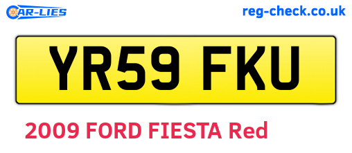 YR59FKU are the vehicle registration plates.