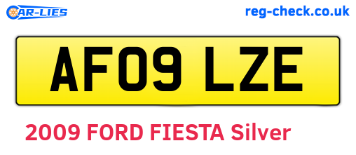 AF09LZE are the vehicle registration plates.