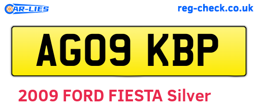 AG09KBP are the vehicle registration plates.