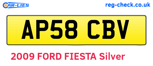 AP58CBV are the vehicle registration plates.