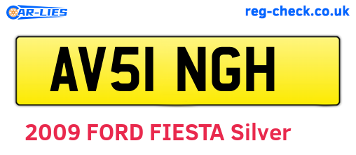 AV51NGH are the vehicle registration plates.