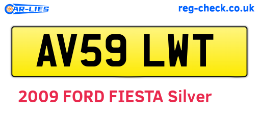 AV59LWT are the vehicle registration plates.