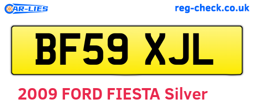 BF59XJL are the vehicle registration plates.