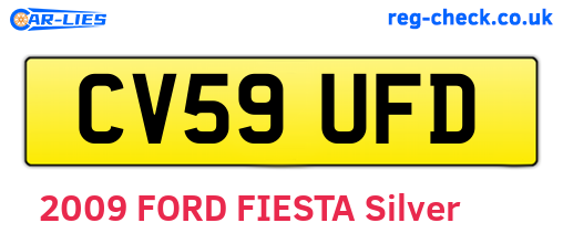 CV59UFD are the vehicle registration plates.
