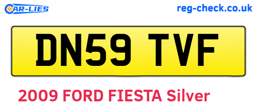 DN59TVF are the vehicle registration plates.