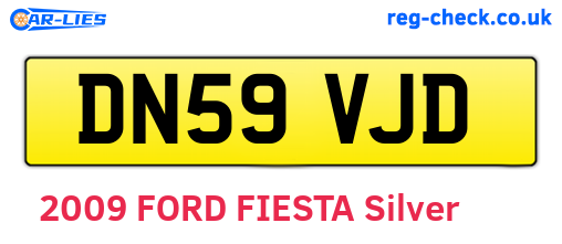 DN59VJD are the vehicle registration plates.