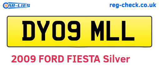 DY09MLL are the vehicle registration plates.