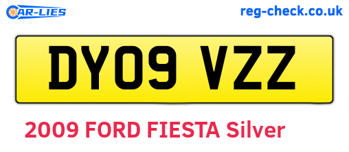 DY09VZZ are the vehicle registration plates.