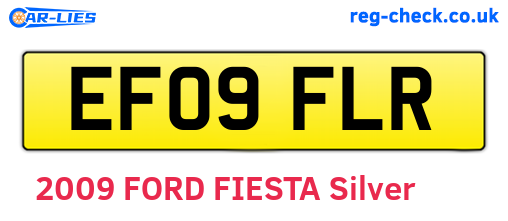 EF09FLR are the vehicle registration plates.