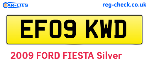 EF09KWD are the vehicle registration plates.