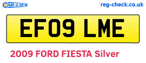 EF09LME are the vehicle registration plates.
