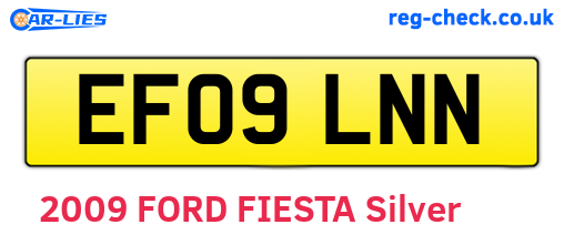 EF09LNN are the vehicle registration plates.