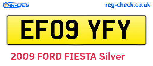 EF09YFY are the vehicle registration plates.