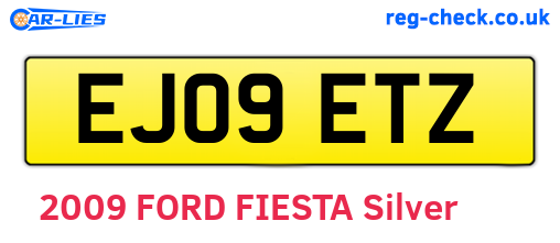 EJ09ETZ are the vehicle registration plates.