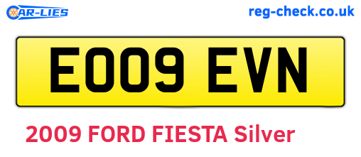 EO09EVN are the vehicle registration plates.