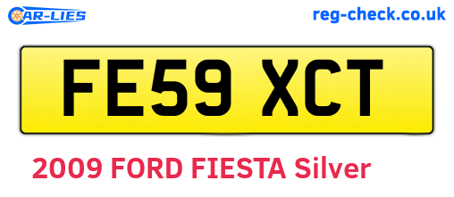 FE59XCT are the vehicle registration plates.