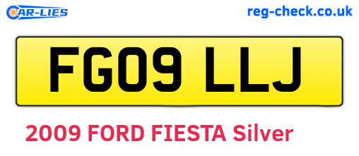 FG09LLJ are the vehicle registration plates.