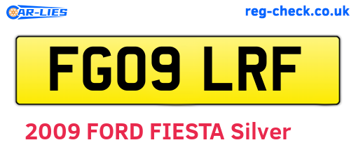 FG09LRF are the vehicle registration plates.