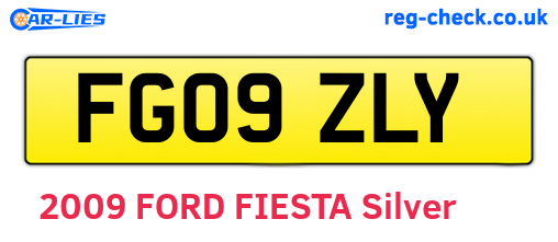 FG09ZLY are the vehicle registration plates.