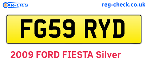 FG59RYD are the vehicle registration plates.