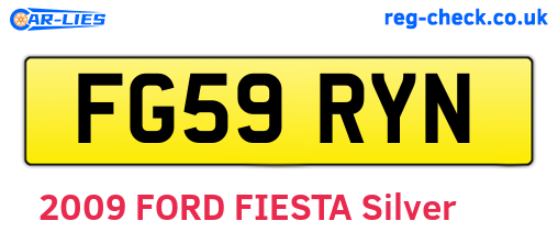 FG59RYN are the vehicle registration plates.