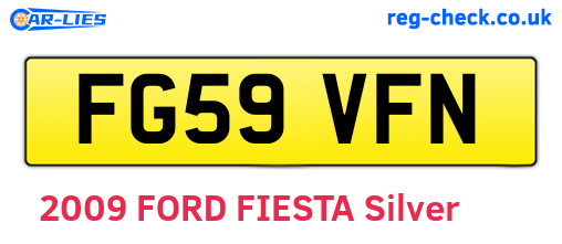 FG59VFN are the vehicle registration plates.