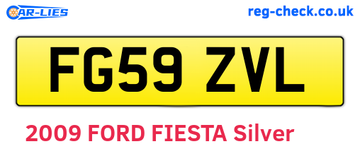FG59ZVL are the vehicle registration plates.