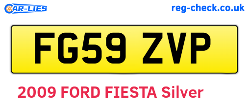 FG59ZVP are the vehicle registration plates.