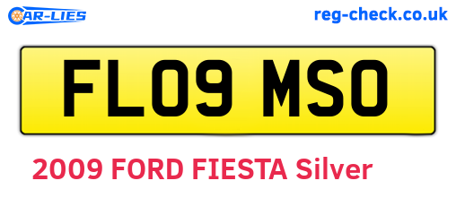 FL09MSO are the vehicle registration plates.