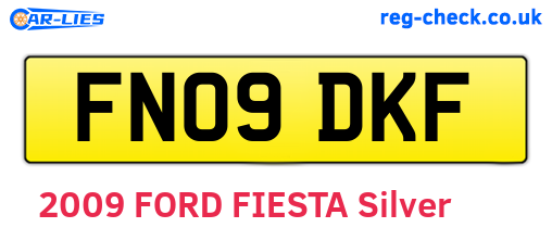 FN09DKF are the vehicle registration plates.