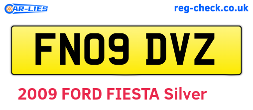 FN09DVZ are the vehicle registration plates.