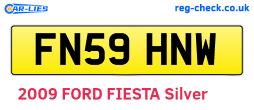 FN59HNW are the vehicle registration plates.
