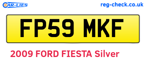 FP59MKF are the vehicle registration plates.