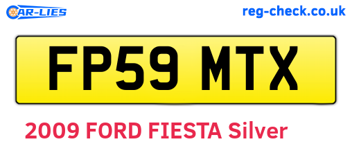 FP59MTX are the vehicle registration plates.