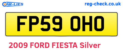 FP59OHO are the vehicle registration plates.
