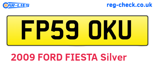 FP59OKU are the vehicle registration plates.