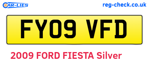 FY09VFD are the vehicle registration plates.
