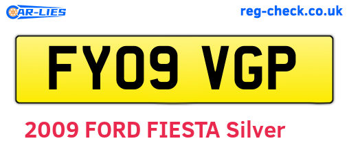 FY09VGP are the vehicle registration plates.