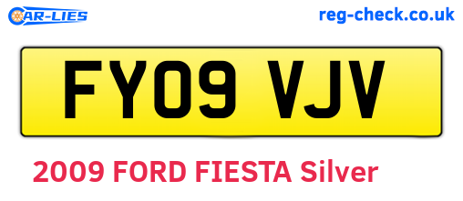 FY09VJV are the vehicle registration plates.