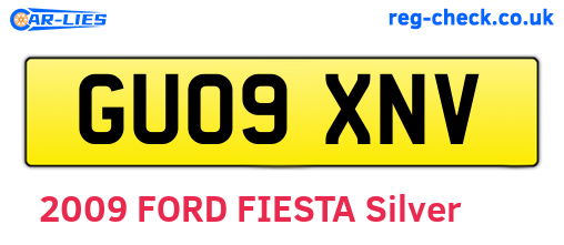 GU09XNV are the vehicle registration plates.