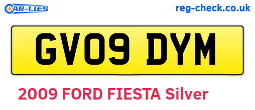 GV09DYM are the vehicle registration plates.