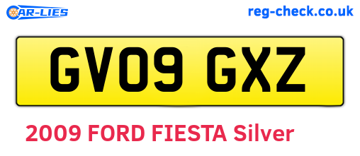 GV09GXZ are the vehicle registration plates.