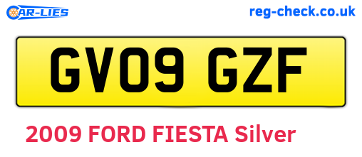 GV09GZF are the vehicle registration plates.