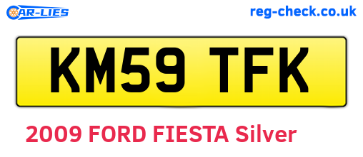 KM59TFK are the vehicle registration plates.