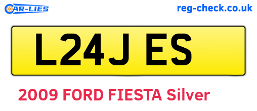 L24JES are the vehicle registration plates.