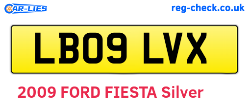 LB09LVX are the vehicle registration plates.