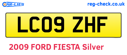 LC09ZHF are the vehicle registration plates.