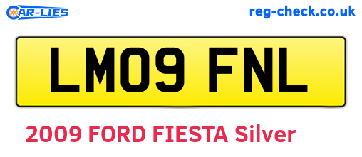 LM09FNL are the vehicle registration plates.