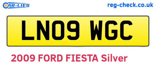 LN09WGC are the vehicle registration plates.
